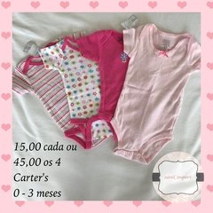 Carter’s 15,00 ou os 4 por 45,00 desapego