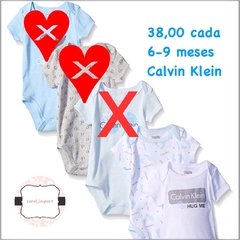 38,00 cada NOVO 6-9 meses Calvin Klein