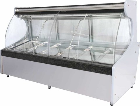 Expositor açougue luxo sem depósito 3°C a 8°C 2000X1060X1500 CEALX2000 - Chimafrio