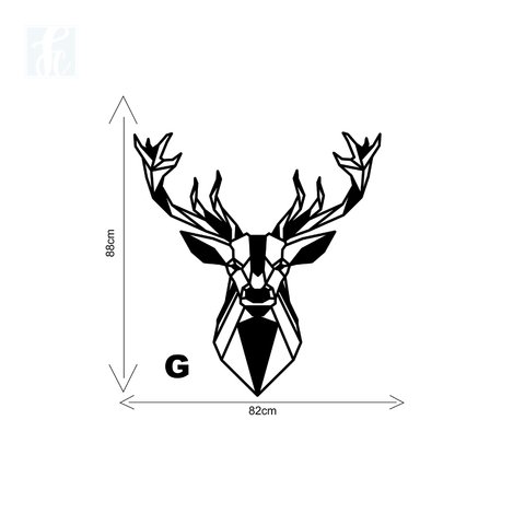 Escultura 2D - Alce Frente - comprar online