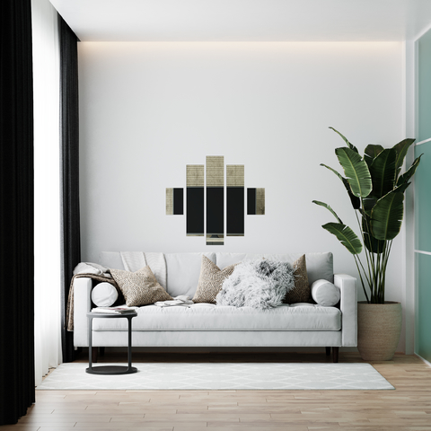 Espelho Decorativo Acrílico - Retângulos - Prata - comprar online