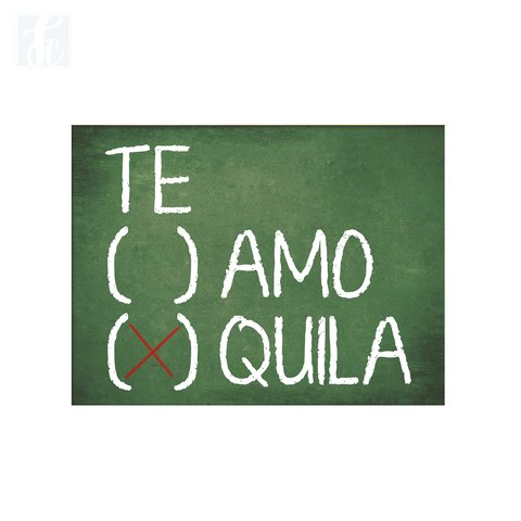 Placa Decor Frases - Tequila - comprar online