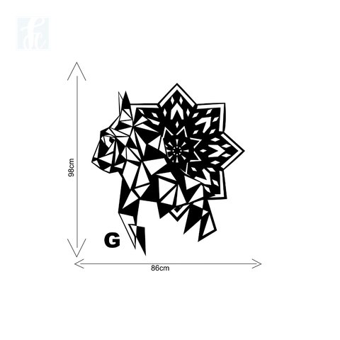 Escultura 2D - Gato Mandala - comprar online