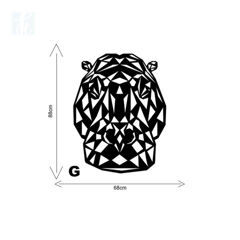 Escultura 2D - Hipopótamo - comprar online