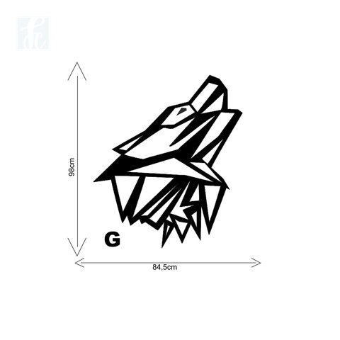 Escultura 2D - Lobo 2 - comprar online