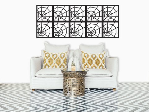 Kit com 10 Painéis Vazados MDF - PV 0005