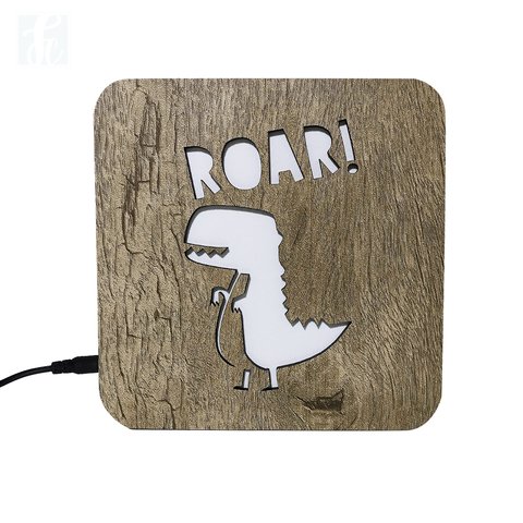 Luminária Ledito Wood - Roar!