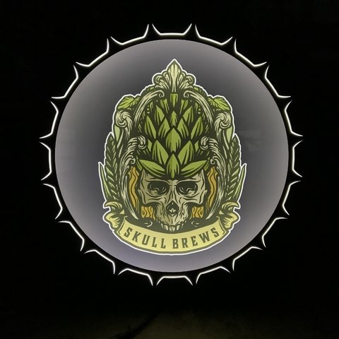 Luminoso_Tampinha_beer_bar_Painel_Led_lupulo_cerveja_bebida