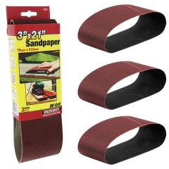 Milescraft Set 3 Lija Banda 75x533 Grano 80 Primera Calidad
