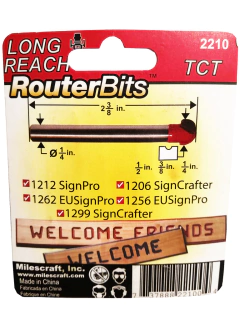 Milescraft Set De Fresas De Largo Alcance Vastago De 1/4 en internet