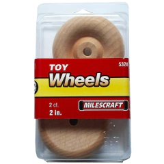 Milescraft Set 2 Ruedas Madera Para Juguetes De 2 Pulgadas - comprar online