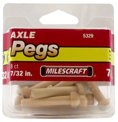 Milescraft Ejes De Madera Para Ruedas De Juguete Pack X 8 Unidades - comprar online