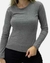 Kit 10 Camiseta manga comprida Feminina Malha Algodão fio 30.1 Premium - loja online