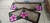 Jogo de Tapete De Frufru Cozinha 3 Peças flor Pink