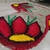 Carpete Jogo De Tapete Banheiro 3 Peças Frufru Flor Vermelha na internet