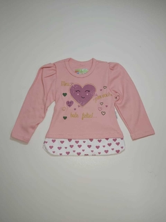 Conjunto Menina Blusa Manga Longa e Calça Legging Cirrê 2739MGA na internet