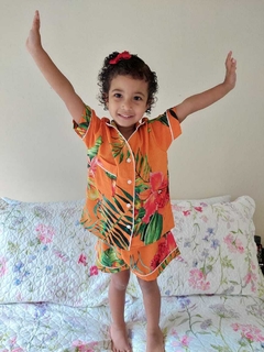 Pijama Infantil Viscose Estampada ZK02