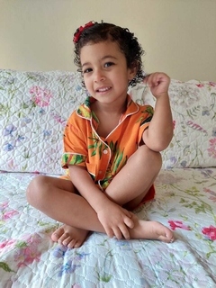 Pijama Infantil Viscose Estampada ZK02 na internet