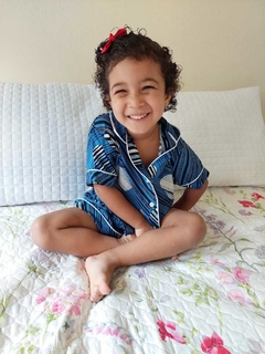 Pijama Infantil Viscose Estampada ZK03 na internet