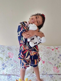 Pijama Infantil Viscose Estampada ZK01