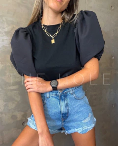 REMERA MANGA GLOBO - comprar online