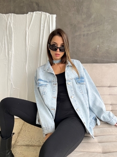 CAMPERA OVER CELESTE - comprar online