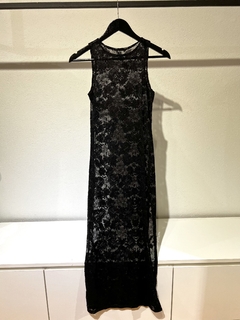 Vestido Encaje Tajo - comprar online