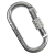 SILVER – MOSQUETÃO OVAL DE AÇO COM TRAVA DE ROSCA ALPEN PASS - comprar online
