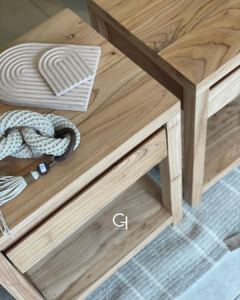 MESA DE LUZ DE MADERA MACIZA DE PARAISO - comprar online