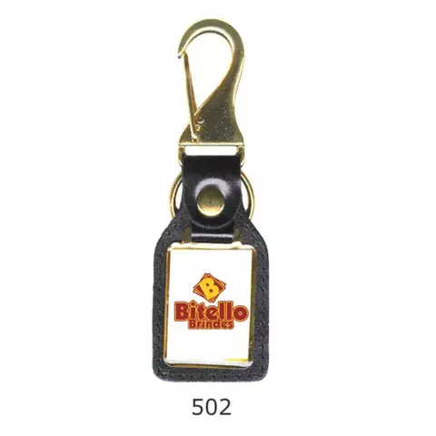 502 | Chaveiro Personalizado em Couro - comprar online