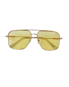 Óculos de sol unissex Margot dourado e amarelo