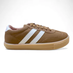 Tênis Casual Caramelo listras Brancas - 13841 - comprar online