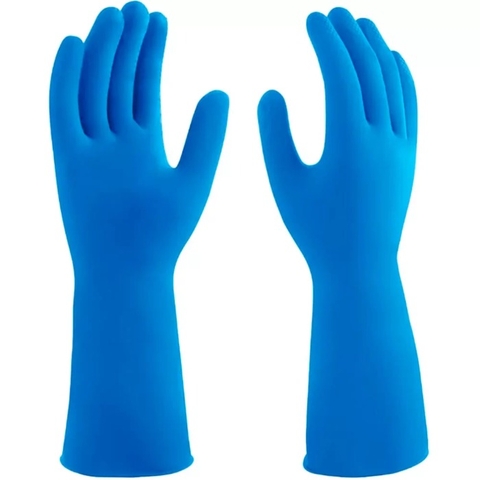 LUVA DE PVC SEM FORRO PALMA LISA 45CM - CA 34593