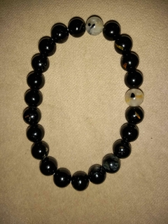Pulseira de Turmalina Negra 0.8mm