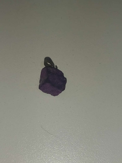 Pingente de Pedra Purpurita Natural Bruto p
