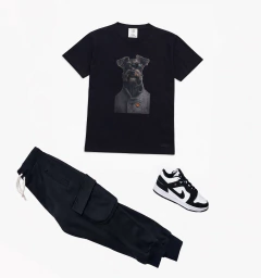 Remeron Oversize Negro French Dog