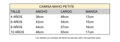 Imagen de CAMISA MAHO PETITE BLANCA RAYADA