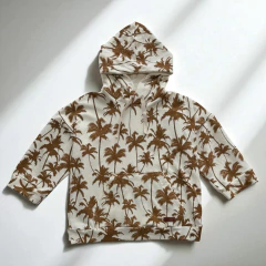 BUZO HOODDIE PALMERAS MARRONES - comprar online