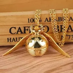 Colgante Collar Snitch Dorada Reloj Harry Potter en internet