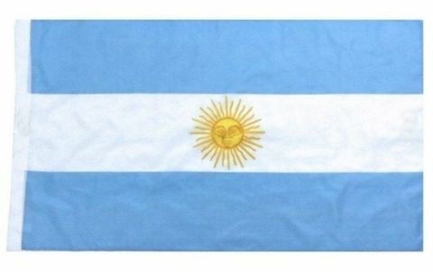 Bandera Argentina con Sol 1,80 m x 90 cm