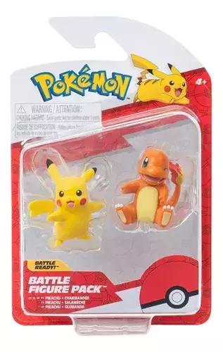 Mini Figuras Pokemon Pikachu y Charmander