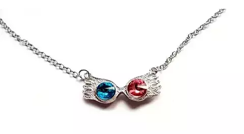 Colgante Collar Espectro Gafas Luna Lovegood de Metal - Harry Potter