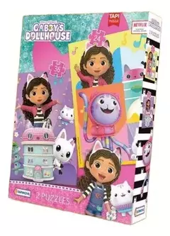 Puzzles Rompecabezas Gabby's Dollhouse 24 y 36 Piezas - Tapimovil - Aye & Marcos Toys