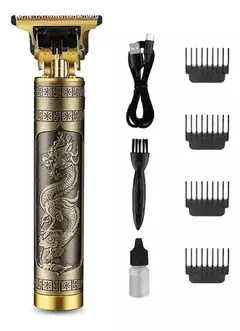 Máquina Afeitadora Trimmer Recargable Dorada Dragón - comprar online