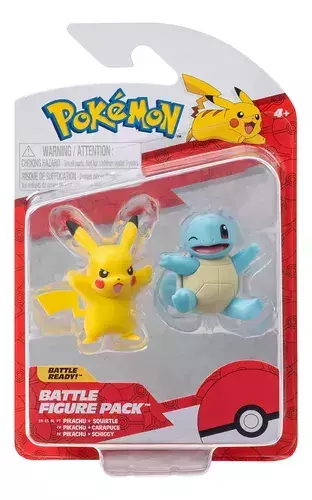 Mini Figuras Pikachu y Squirtle Pokemon - Jazwares