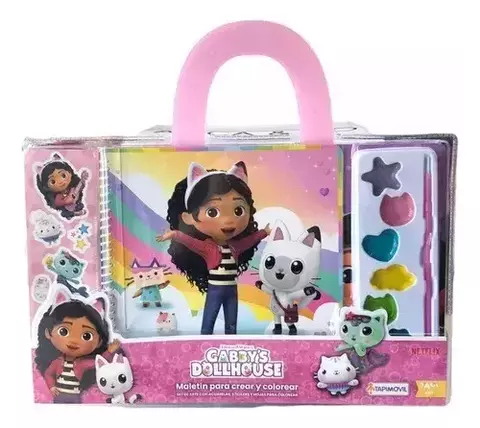 Gabby's Dollhouse Maletín para Crear y Colorear