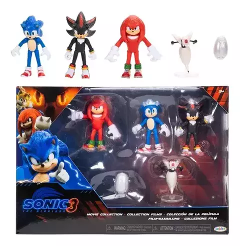 Set x 3 Figuras Sonic Shadow Nudillos con Accesorios - Jakks Pacific