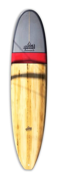 LONGBoard Round Madera combinada blanco y rojo