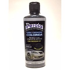 Cera automotiva tira risco colorida preta 250ml pérola carro