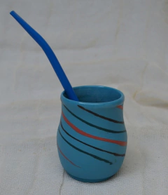Mate para uno en porcelana turquesa en internet